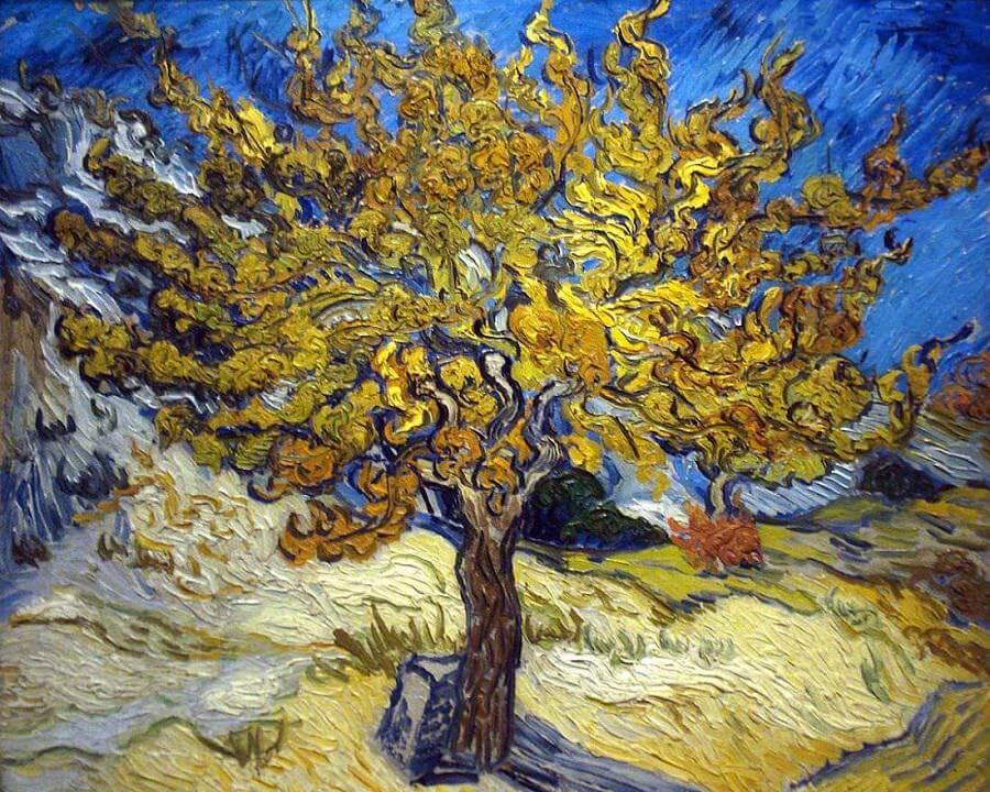 The Mulberry Tree in Autumn, 1889 by Vincent Van Gogh