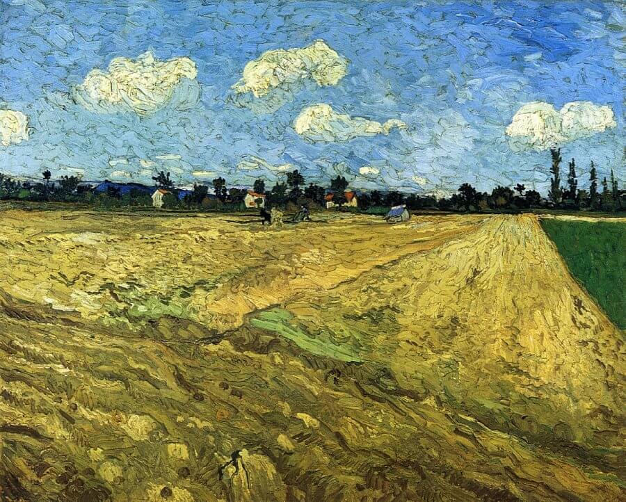 The Ploughed Field, 1888 by Vincent van Gogh