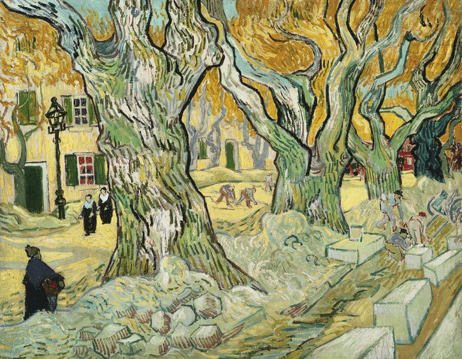The Road Menders, 1889 by Vincent van Gogh