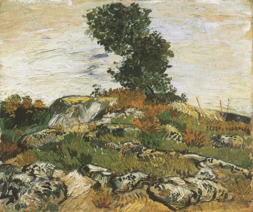 The Rocks, 1888 by Vincent Van Gogh