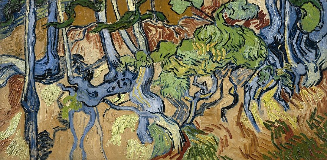 Tree Roots, 1890 by Vincent Van Gogh