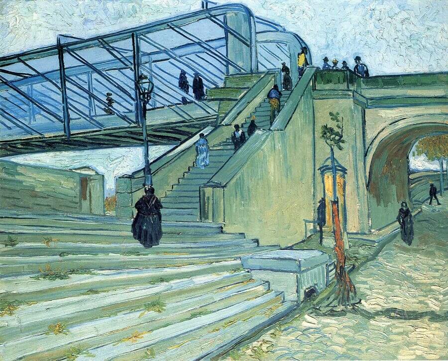 Trinquetaille Bridge in Arles, 1888 by Vincent van Gogh