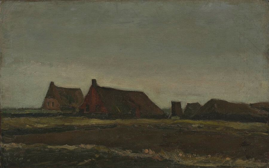 Turf Huts, 1883 by Vincent van Gogh