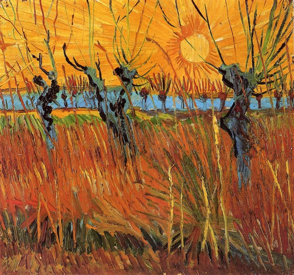 Willows at Sunset, 1888 by Vincent van Gogh