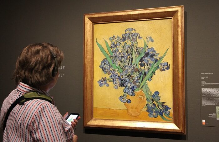 Photo of Still life with Irises by Van Gogh