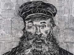 Portrait of the Postman Joseph Roulin by Vincent van Gogh