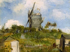 Blute Fin Windmill by Vincent van Gogh