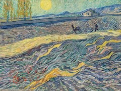 Enclosed Field with Ploughman by Vincent van Gogh