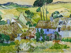 Farms near Auvers by Vincent van Gogh