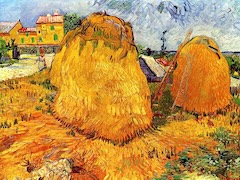 Haystacks in Provence by Vincent van Gogh