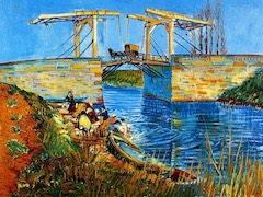 Langlois Bridge at Arles by Vincent van Gogh