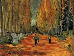 Les Alyscamps by Vincent van Gogh