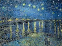 The Starry Night over the Rhone by Vincent van Gogh