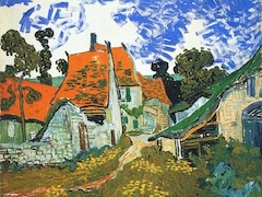 Village Street in Auvers by Vincent van Gogh