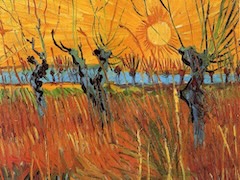 Willows at Sunset by Vincent van Gogh